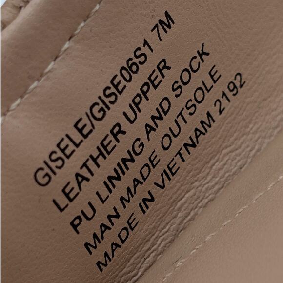 Steve Madden Leather Mary Jane Mule Women's Gisele Beige Size US7M EU37.5 - Picture 7 of 13